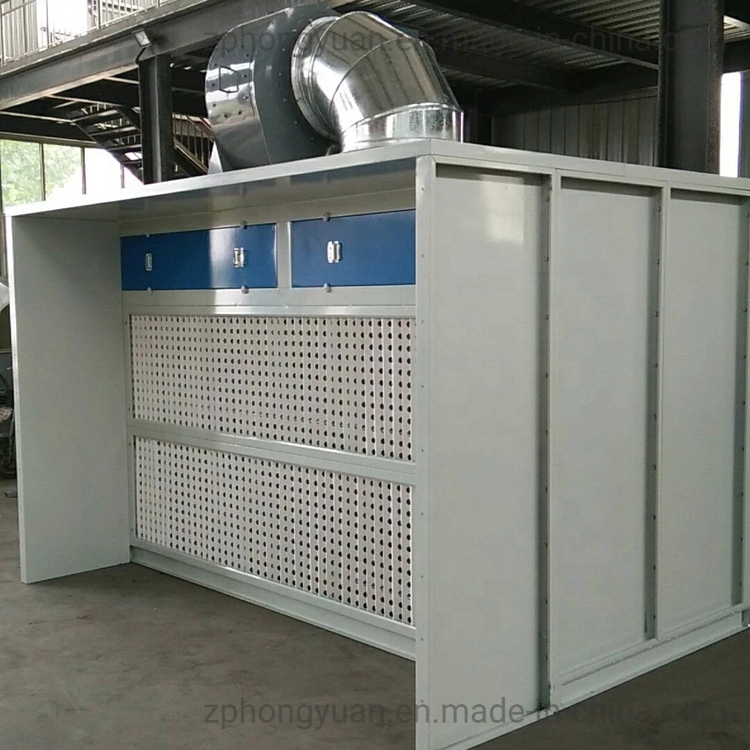 Hongyuan Floor Model Industrial Open Face/Open Front Booths with CE Certification and Spray Paint Booth